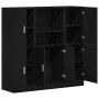 Mueble de cocina 3 piezas madera contrachapada negro de , Estantes y estanterías - Ref: Foro24-3324152, Precio: 277,36 €, Des...