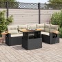Set sofás jardín y cojines 5 pzas ratán sintético acacia negro de , Conjuntos de jardín - Ref: Foro24-3327598, Precio: 429,01...