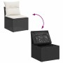 Set sofás jardín y cojines 5 pzas ratán sintético acacia negro de , Conjuntos de jardín - Ref: Foro24-3327598, Precio: 429,01...