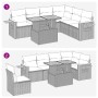 Set sofás jardín y cojines 6 pzas ratán sintético acacia beige de , Conjuntos de jardín - Ref: Foro24-3327608, Precio: 519,24...
