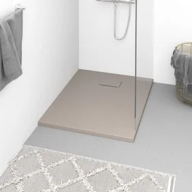 SMC brown shower tray 90x70 cm by vidaXL, Shower trays - Ref: Foro24-148923, Price: 130,35 €, Discount: %