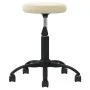 Taburete de masajes terciopelo Crema de , Sillones de masaje - Ref: Foro24-3085737, Precio: 55,31 €, Descuento: %