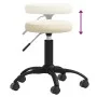Taburete de masajes terciopelo Crema de , Sillones de masaje - Ref: Foro24-3085737, Precio: 55,31 €, Descuento: %
