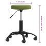 Taburete de masaje terciopelo verde claro de , Sillones de masaje - Ref: Foro24-3085740, Precio: 45,83 €, Descuento: %