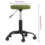 Taburete de masaje terciopelo verde claro de , Sillones de masaje - Ref: Foro24-3085740, Precio: 45,50 €, Descuento: %