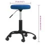 Taburete de masajes terciopelo Azul de , Sillones de masaje - Ref: Foro24-3085742, Precio: 45,11 €, Descuento: %