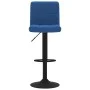 Taburete de cocina de terciopelo azul de , Taburetes de cocina - Ref: Foro24-334298, Precio: 71,83 €, Descuento: %