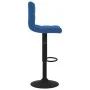 Taburete de cocina de terciopelo azul de , Taburetes de cocina - Ref: Foro24-334298, Precio: 71,83 €, Descuento: %