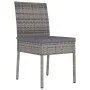 Garten-Esszimmerstühle, 2 Einheiten, graues synthetisches Rattan von vidaXL, Gartenstühle - Ref: Foro24-315108, Preis: 100,51...