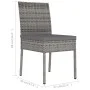 Garten-Esszimmerstühle, 2 Einheiten, graues synthetisches Rattan von vidaXL, Gartenstühle - Ref: Foro24-315108, Preis: 100,51...