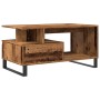 Mesa de centro madera ingeniería madera envejecida 90x49x45 cm de , Mesas de centro - Ref: Foro24-857454, Precio: 86,66 €, De...