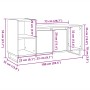 Mueble para TV madera ingeniería madera envejecida 100x35x55 cm de , Muebles TV - Ref: Foro24-857456, Precio: 78,47 €, Descue...