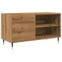 Mueble discos madera de ingeniería roble artisan 84,5x38x48 cm by , Closets and storage - Ref: Foro24-857241, Price: 68,01 €,...