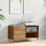 Mueble discos madera de ingeniería roble artisan 84,5x38x48 cm by , Closets and storage - Ref: Foro24-857241, Price: 68,01 €,...