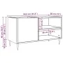 Mueble discos madera de ingeniería roble artisan 84,5x38x48 cm by , Closets and storage - Ref: Foro24-857241, Price: 68,01 €,...
