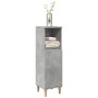 Armario de baño madera contrachapada gris hormigón 30x30x100 cm de , Muebles de baño - Ref: Foro24-857107, Precio: 44,61 €, D...