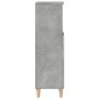 Armario de baño madera contrachapada gris hormigón 30x30x100 cm de , Muebles de baño - Ref: Foro24-857107, Precio: 44,61 €, D...