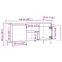 Mueble para TV madera de ingeniería roble artisan 102x35x50 cm de , Muebles TV - Ref: Foro24-856431, Precio: 80,95 €, Descuen...