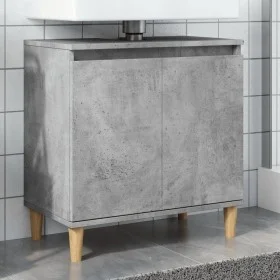 Mueble de lavabo madera contrachapada gris hormigón 58x33x60cm by , bathroom vanities - Ref: Foro24-857113, Price: 47,92 €, D...