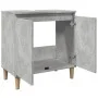 Mueble de lavabo madera contrachapada gris hormigón 58x33x60cm de , Tocadores de baño - Ref: Foro24-857113, Precio: 47,92 €, ...