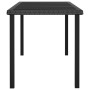 Mesa de comedor para jardín ratán sintético negro 180x70x73 cm de vidaXL, Mesas de jardín - Ref: Foro24-315116, Precio: 194,8...