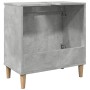 Mueble de lavabo madera contrachapada gris hormigón 58x33x60cm de , Tocadores de baño - Ref: Foro24-857113, Precio: 49,43 €, ...
