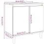 Mueble de lavabo madera contrachapada gris hormigón 58x33x60cm de , Tocadores de baño - Ref: Foro24-857113, Precio: 47,92 €, ...
