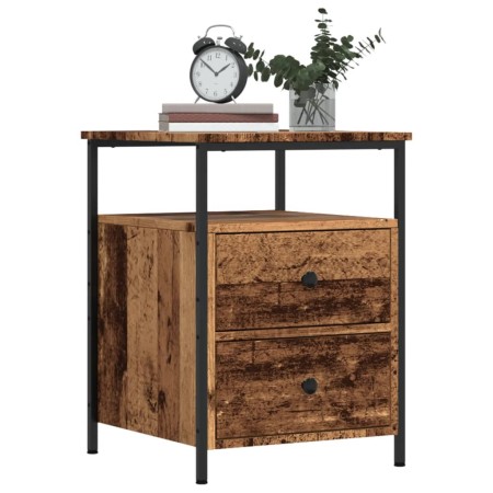 Mesitas de noche 2 uds madera ingeniería envejecida 44x45x60 cm de , Mesitas de noche - Ref: Foro24-857255, Precio: 116,51 €,...