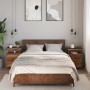 Mesitas de noche 2 uds madera ingeniería envejecida 44x45x60 cm de , Mesitas de noche - Ref: Foro24-857255, Precio: 116,51 €,...