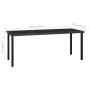 Mesa de comedor para jardín ratán sintético negro 180x70x73 cm de vidaXL, Mesas de jardín - Ref: Foro24-315116, Precio: 194,8...