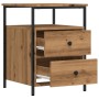 Mesitas noche 2 uds madera ingeniería roble artisan 44x45x60 cm de , Mesitas de noche - Ref: Foro24-857257, Precio: 134,66 €,...