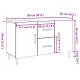 Aparador de madera de ingeniería roble artisan 100x36x60 cm de , Aparadores - Ref: Foro24-857319, Precio: 100,38 €, Descuento: %