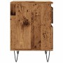 Mesita de noche madera ingeniería madera envejecida 40x35x50 cm de , Mesitas de noche - Ref: Foro24-857416, Precio: 47,35 €, ...