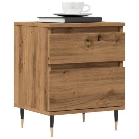 Mesitas de noche 2 uds madera roble artisian 40x35x50 cm by , Nightstands - Ref: Foro24-857399, Price: 99,73 €, Discount: %