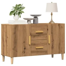 Aparador de madera de ingeniería roble artisan 100x36x60 cm by , Sideboards - Ref: Foro24-856903, Price: 94,10 €, Discount: %