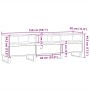Mueble de TV madera ingeniería madera envejecida 150x30x44,5 cm de , Muebles TV - Ref: Foro24-857193, Precio: 105,67 €, Descu...