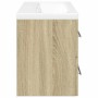 Set de muebles de baño 2 pzas madera contrachapada roble Sonoma de , Muebles de baño - Ref: Foro24-3325048, Precio: 309,58 €,...
