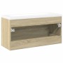 Set de muebles de baño 2 pzas madera contrachapada roble Sonoma de , Muebles de baño - Ref: Foro24-3325048, Precio: 309,58 €,...