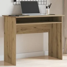 Escritorio de madera de ingeniería roble artisan 90x50x74 cm de , Escritorios - Ref: Foro24-855977, Precio: 70,49 €, Descuent...