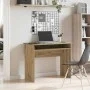 Escritorio de madera de ingeniería roble artisan 90x50x74 cm de , Escritorios - Ref: Foro24-855977, Precio: 70,49 €, Descuent...