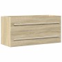 Armario para lavab contrachapada color roble 100x38,5x48 cm de , Muebles de baño - Ref: Foro24-856232, Precio: 66,72 €, Descu...