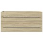 Armario para lavab contrachapada color roble 100x38,5x48 cm de , Muebles de baño - Ref: Foro24-856232, Precio: 66,72 €, Descu...