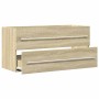 Armario para lavab contrachapada color roble 100x38,5x48 cm de , Muebles de baño - Ref: Foro24-856232, Precio: 66,72 €, Descu...