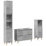 Set muebles de baño 2 piezas madera contrachapada gris hormigón de , Muebles de baño - Ref: Foro24-3324949, Precio: 190,12 €,...