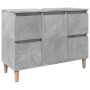 Set muebles de baño 2 piezas madera contrachapada gris hormigón de , Muebles de baño - Ref: Foro24-3324949, Precio: 190,12 €,...