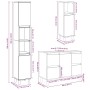Set muebles de baño 2 piezas madera contrachapada gris hormigón de , Muebles de baño - Ref: Foro24-3324949, Precio: 190,12 €,...