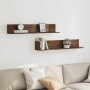 Estantes de pared 2 uds madera roble marrón 100x16,5x16,5 cm de , Estantes y estanterías - Ref: Foro24-860046, Precio: 46,60 ...