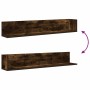 Estantes de pared 2 uds madera roble ahumado 100x16,5x16,5 cm de , Estantes y estanterías - Ref: Foro24-860044, Precio: 41,61...
