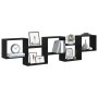 Estante cubo de pared 5 compartimentos madera ingeniería negro de , Estantes y estanterías - Ref: Foro24-859996, Precio: 63,8...
