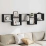 Estante cubo de pared 5 compartimentos madera ingeniería negro de , Estantes y estanterías - Ref: Foro24-859996, Precio: 63,8...